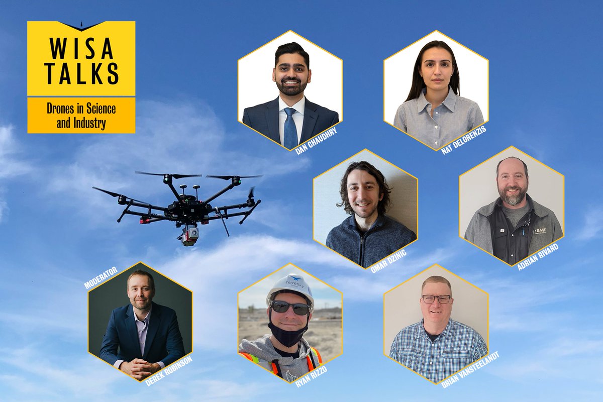 Join us on Wed, March 22 at 9AM for our 1st WISA Talks of the year! WISA Associate Director @derektrobinson will be leading a talk about the multiple applications of drones such as remote sensing, thermal imaging, mapping, crop spraying, infrastructure inspection, and more!