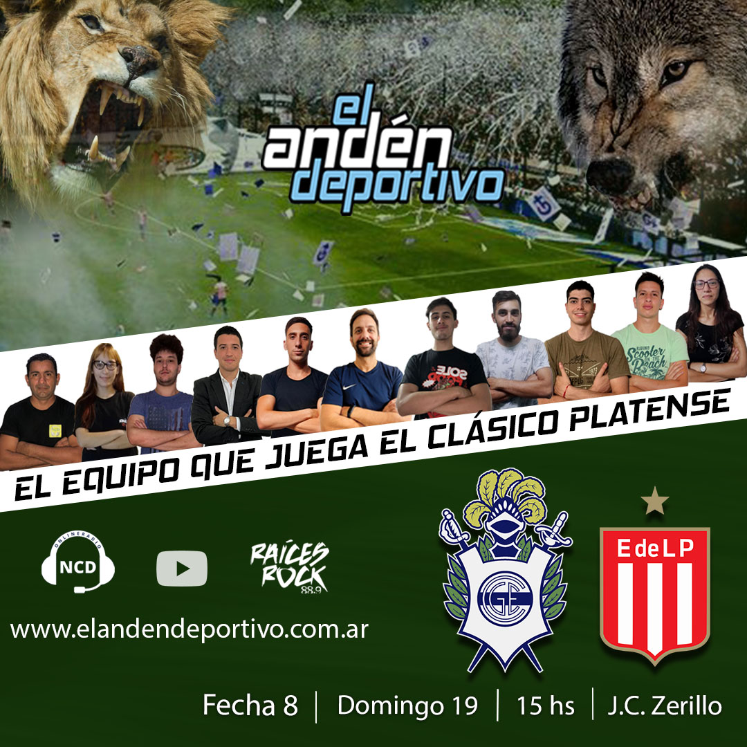 Se viene un nuevo #ClasicoPlatense  Vivilo con el equipo de <a href="/Andendeportivo/">El Andén Deportivo</a> por nuestras redes junto a <a href="/fmraicesrock/">FM Raíces Rock</a> #Nuevaculturadespierta #GimnasiaLP #EdeLP #lpf #Fecha8