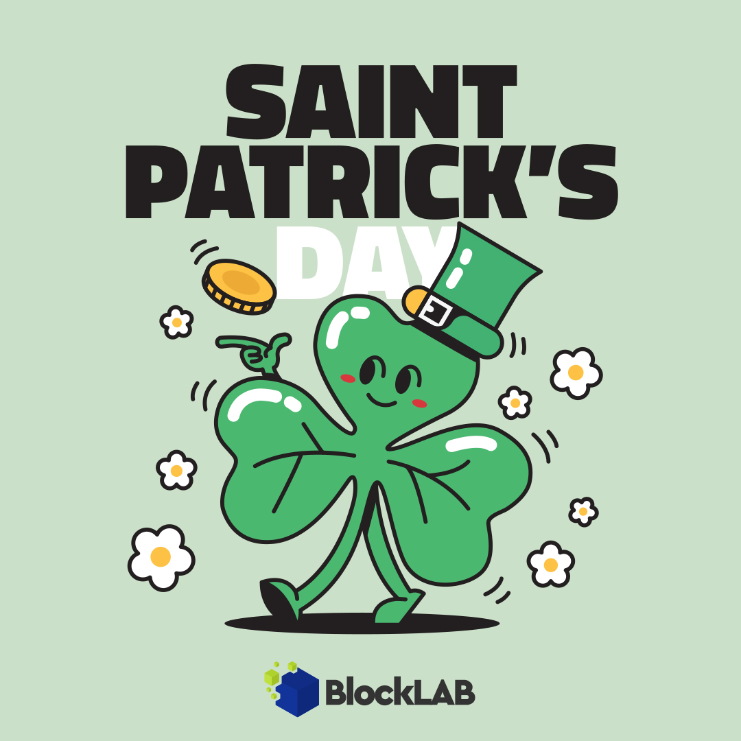 Block_Lab's tweet image. Wishing you all a day filled with green, gold, and good times.

#HappyStPatricksDay! 🍀