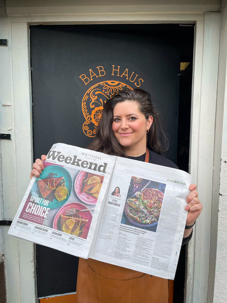 leyli_joon's tweet photo. Oh hey @waitrose it’s been a minute ☺️

I’m so happy to have my recipe - Sea bass with saffron, orange, walnuts &amp; sour cherry with herbed pilaf sabzi polo featured to celebrate Norouz 🎉

Dedicated to the brave women and men of Iran ✊🏽🇮🇷 #WomenLifeFreedom 
#persian #nowruz https://t.co/Xzzai01Jc8