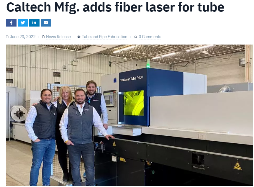 CALTECH MANUFACTURING INC tweet media