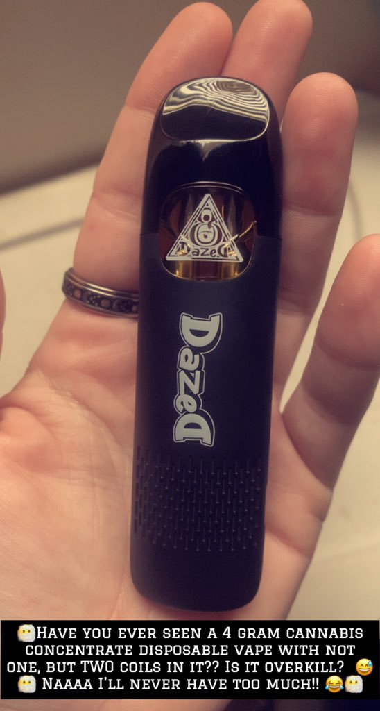 DOCMCPUFFINS420's tweet photo. 4grams. 2 coils. Overkill? Fuck Na π¨πΆβπ«οΈ #mmemberville #stonerfam #cannabisconcentrates #dazed8 #d9o #delta8 #dabpen #disposablevape #vapeoftheday #cannabiscommunity #smokeweedeveryday #vapenation #stonersunited #smokenation #dispensary #cannabisenthusiast #CannabisConnoisseur https://t.co/5sHHdWxwYA