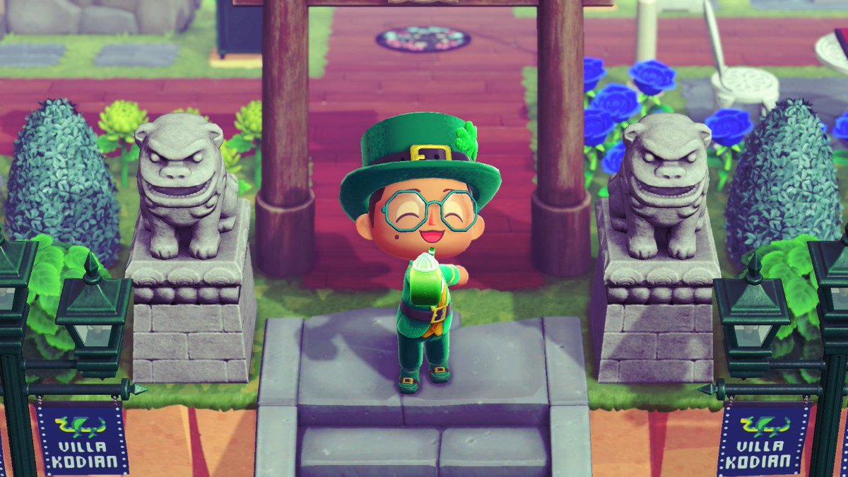 IslaToHo's tweet photo. ¡Feliz día de San Patricio! 🍀💚
De parte de todos los habitantes de #IslaToHo 🍀 #ACNH #AnimalCrossingNewHorizons #animalcrossing #NintendoSwitch https://t.co/G8vr2qs3bp