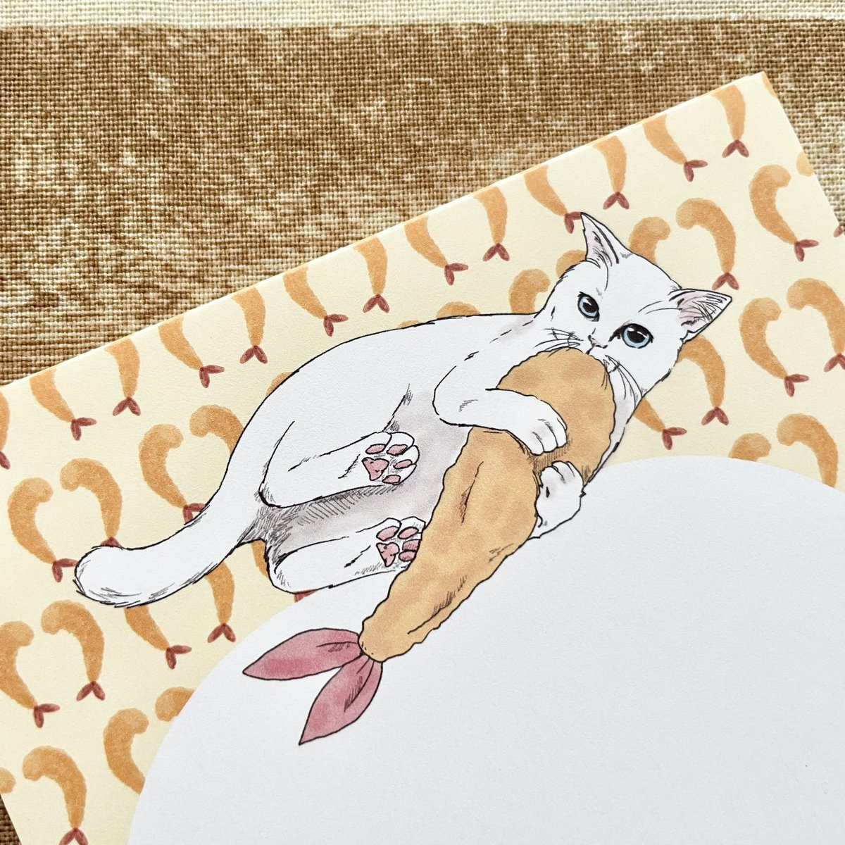「あっ、でも、白いコも描いてました 」|nemunoki paper itemのイラスト