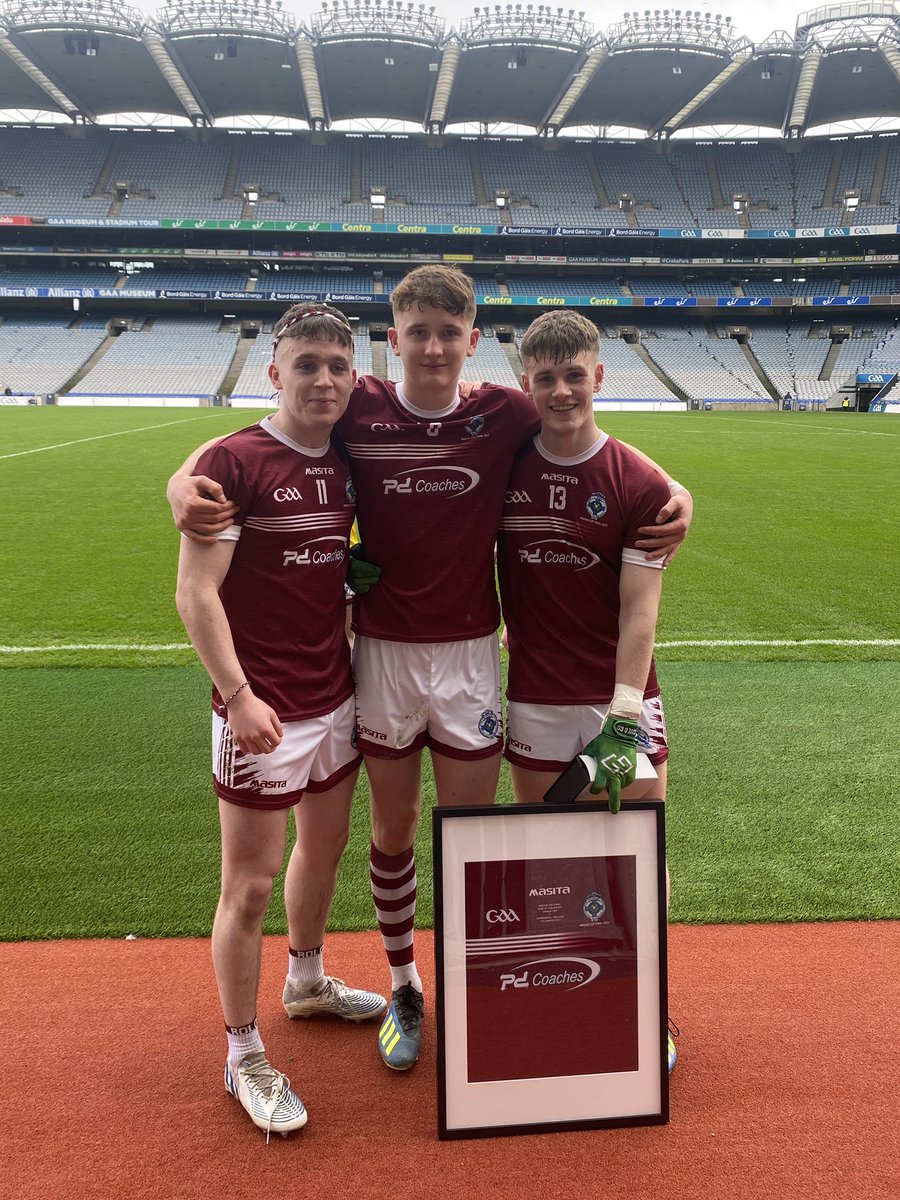 LoughmacroryGAA's tweet photo. A proud day for our club - well done to Eoin Donaghy, Eoin McElholm, Ruairí McCullagh &amp; @cbsomagh on winning the Hogan Cup today 👏 

Maith sibh boys 👏 https://t.co/GdfFyhdGAl