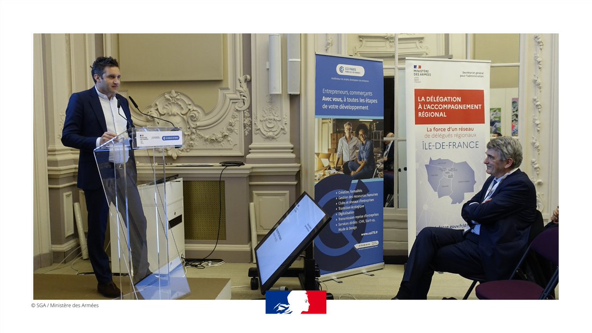 SGArmees's tweet photo. Journée de rencontre fournisseurs à la @CCI_75, co-organisée par la SDPAMG, la délégation à l'accompagnement régional, et @CCI_Paris_IdF. 🎯 : améliorer la compétitivité, élargir le panel des opérateurs économiques et favoriser l'achat responsable.#SGArmées #AchatResponsable https://t.co/4WcuAh8TWw