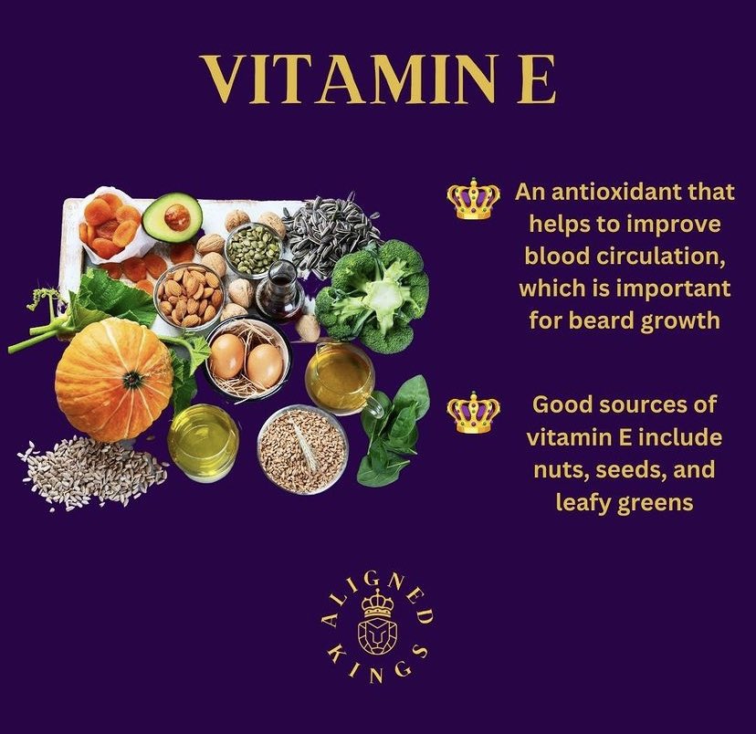 AlignedKings's tweet photo. There are several vitamins that play key a role in beard growth. Here are some of the most important ones! 👑

#BeardCareTips #Nutrition #GETALIGNED https://t.co/sWmYs5L4iA