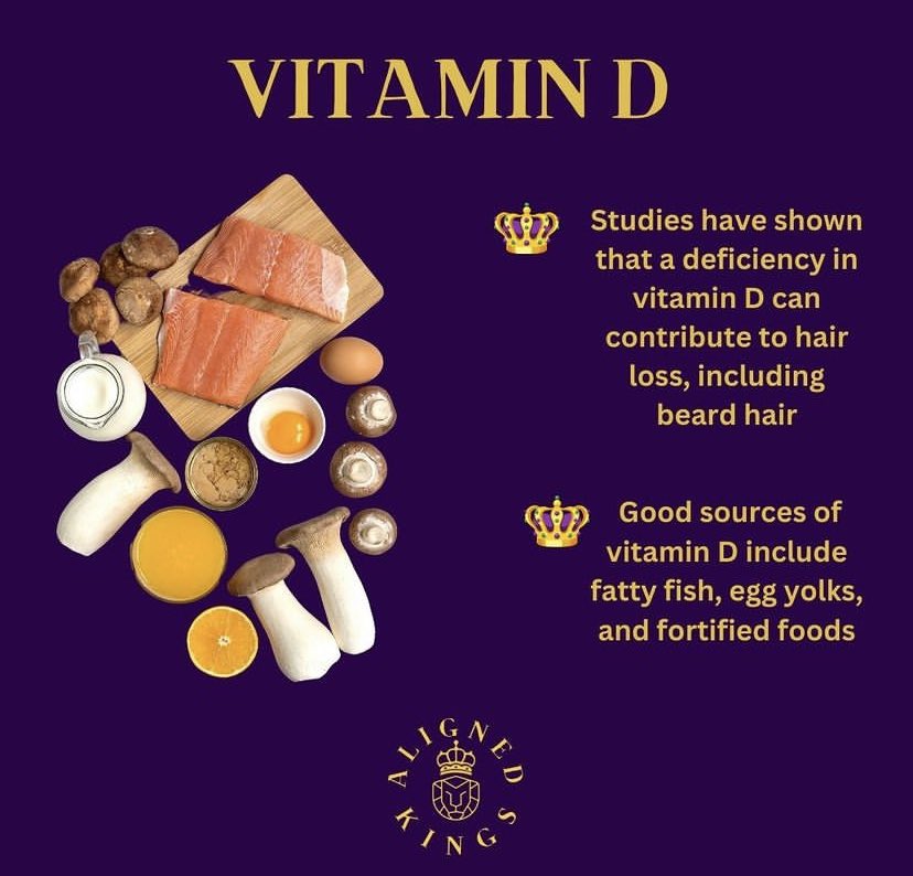 AlignedKings's tweet photo. There are several vitamins that play key a role in beard growth. Here are some of the most important ones! 👑

#BeardCareTips #Nutrition #GETALIGNED https://t.co/sWmYs5L4iA