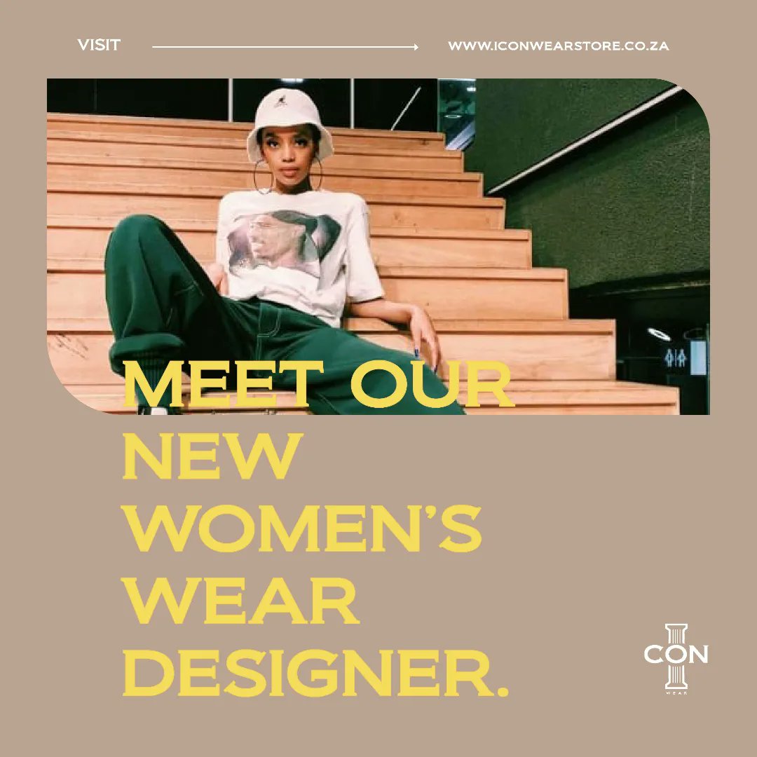 ICONWEAR08's tweet photo. ICON WEAR is pleased to welcome Kagiso Matlaisane, streetwear designer &amp; founder of fashion brand " Foy Bear ". She will be joining ICON WEAR as the new Women's designer and will debut her first collection in April. https://t.co/Q2xXCvDYrr
