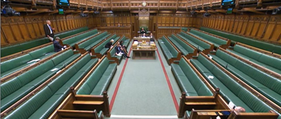 ABridgen's tweet image. Live in the chamber now.
