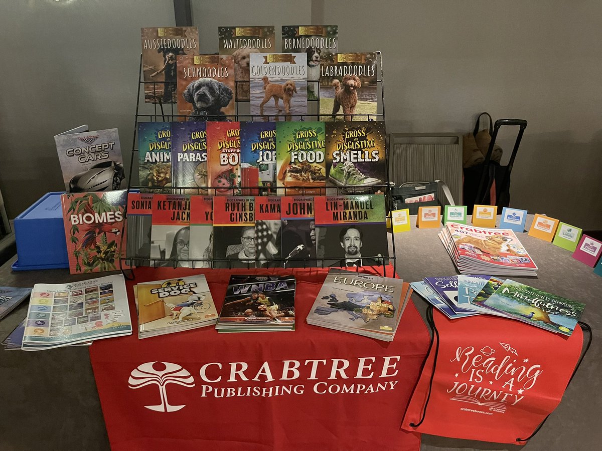 kcook2484's tweet image. So proud to show these beautiful new @CrabtreePub and @SeahorsePublish titles to Maine teachers today! #MCELA2023 @MaineCELA