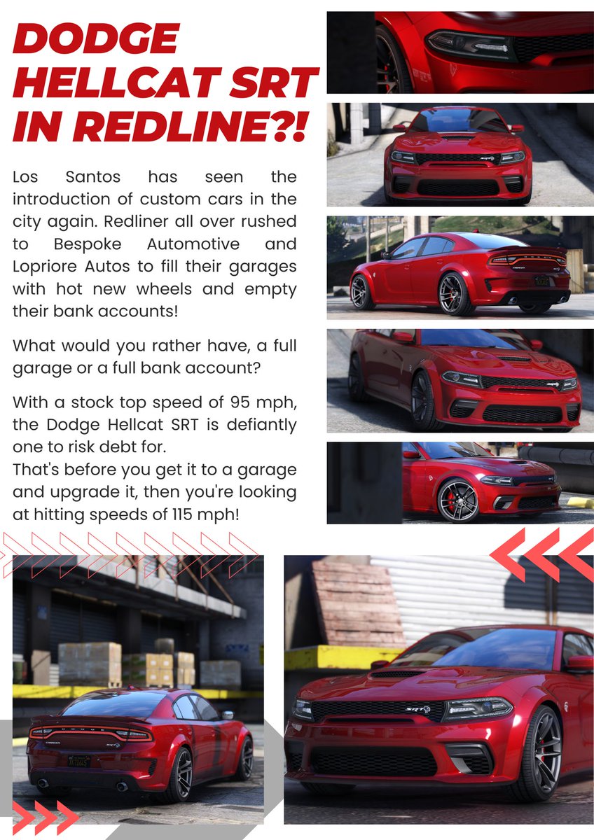 Who is a Fan of the Dodge Hellcat SRT? let us know! 
Available in Redline right now!!!

-

#redline #RedlineRP #GTA  #gta5 #gta5rp #gta6 #roleplayer #FiveM #ElitePrime #Elanip #Treyten #FamLauren #JustHavoc #Dodge #Hellcat #SRT #DodgeHellcatSRT #Dealership