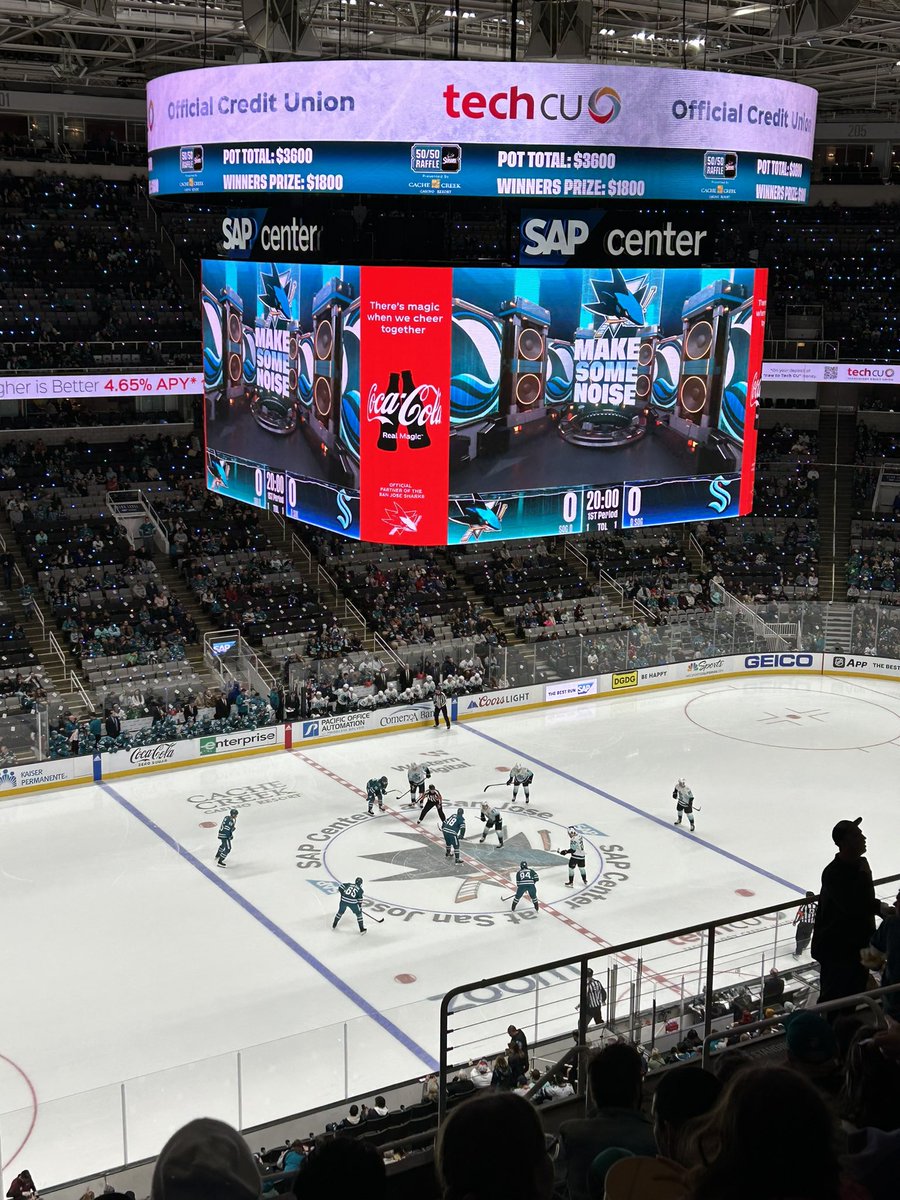 ceciklauber's tweet photo. My bracket may be busted, but my first NHL game was a #SeaKraken victory AND the @XFLSeaDragons 🐉 dethroned Houston yesterday! https://t.co/6l3yCahn9e