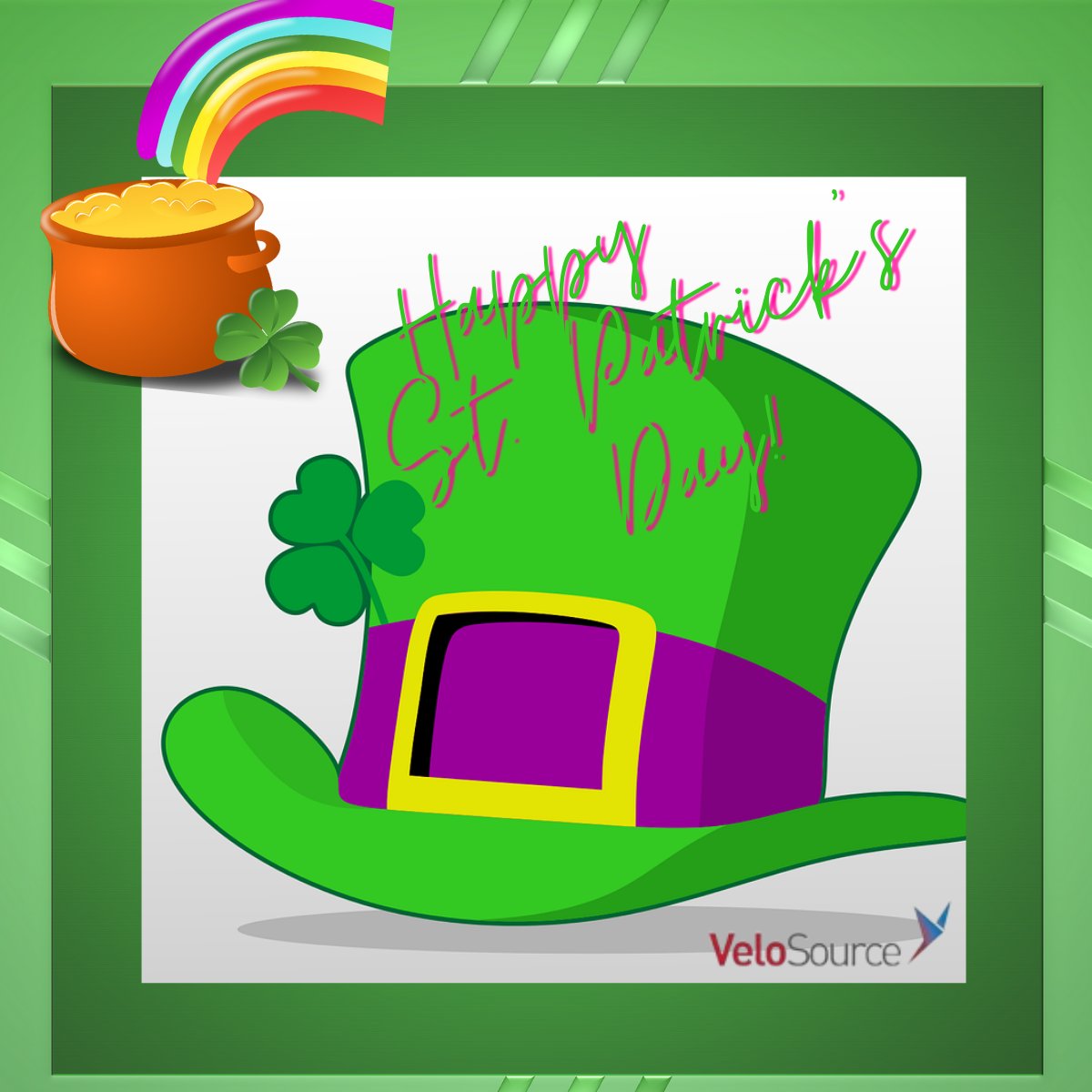 VeloSource's tweet photo. VeloSource hopes you have a lucky and Happy St. Patrick's Day! https://t.co/0PqmCrTrrK