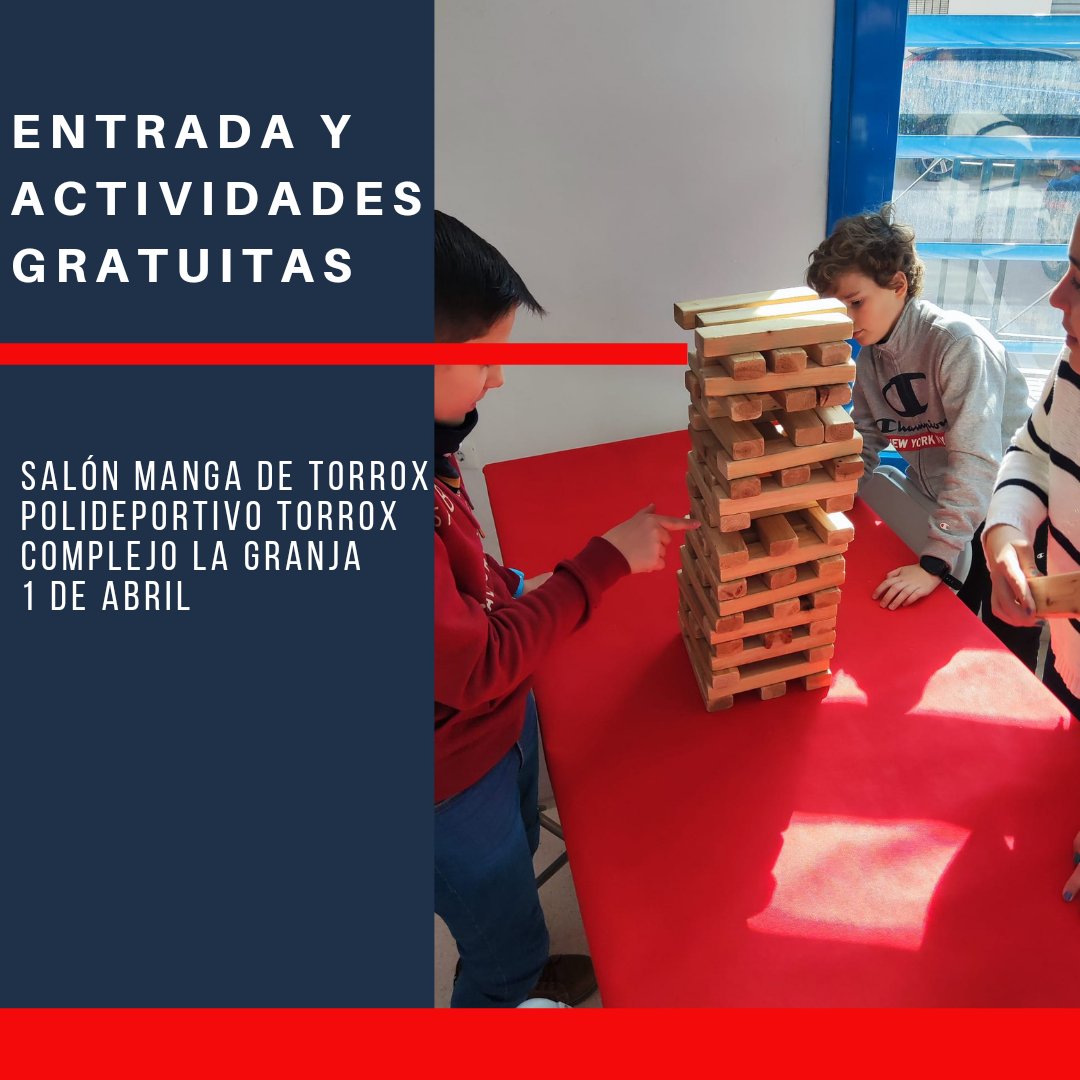 Recordad que todas las actividades y la entrada a #torroxgo #salonmangatorrox son gratis