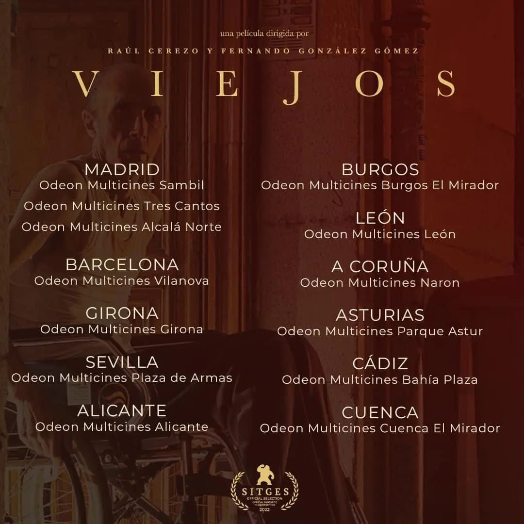 rubenstrigos's tweet photo. Desde hoy Viejos es del público, nueve años después de escribir la primera línea.

Estos son los pases en los que charlaremos con el público. Vengan, véanla, amenla, odienla, pidan su prohibición. Lo peor que le puede pasar al horror es dejar indiferente. https://t.co/w7P6ooVCqt