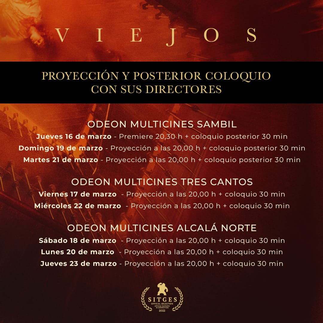 rubenstrigos's tweet photo. Desde hoy Viejos es del público, nueve años después de escribir la primera línea.

Estos son los pases en los que charlaremos con el público. Vengan, véanla, amenla, odienla, pidan su prohibición. Lo peor que le puede pasar al horror es dejar indiferente. https://t.co/w7P6ooVCqt