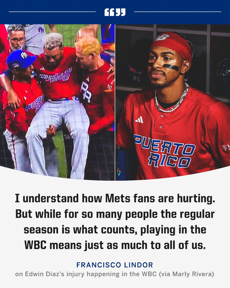 SportsCenter's tweet photo. Francisco Lindor explains the importance of the WBC for so many players.

(via @MarlyRiveraESPN) https://t.co/U4JwshMn87