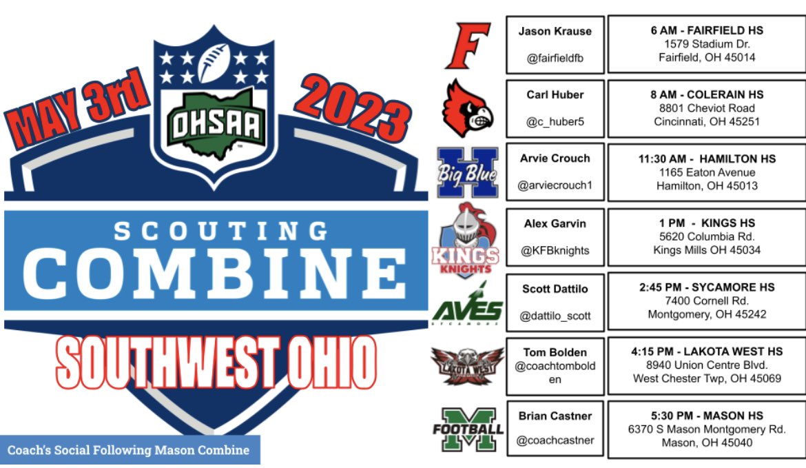 Coaches - Mark your calendars 
#Family