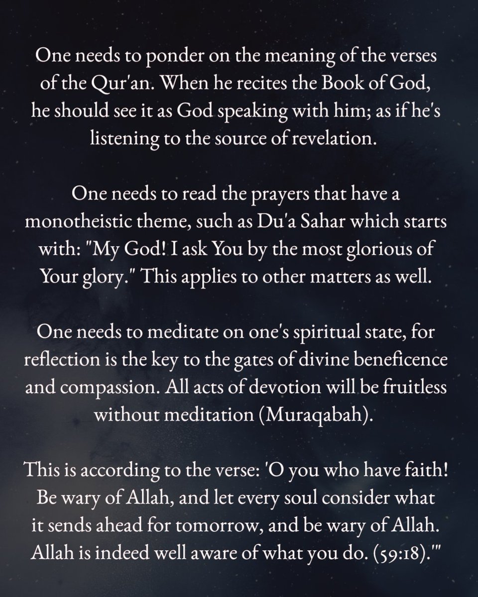 uniofmahdi's tweet photo. How can we achieve a fruitful Ramadhan?
- An advice of Allamah Tabataba’i (ra) https://t.co/xEyjSLZevO