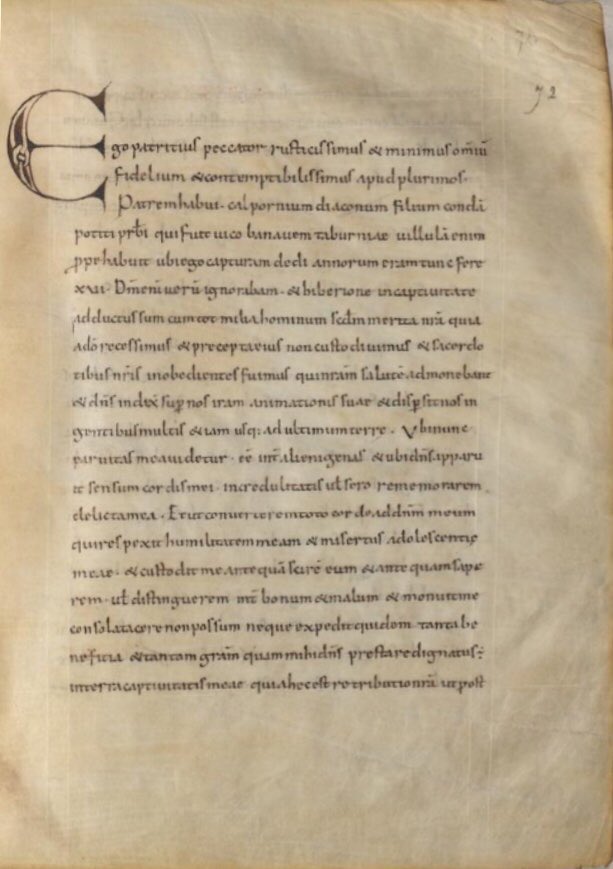 Mike Bowman (@mobozzen) on Twitter photo St. Patrickās autobiography in Latin, Gaelic, & English:
š āEgo Patricius...
confessio.ie/etexts/confessā¦
āļø āMise PĆ”draig...
confessio.ie/etexts/confessā¦
š āMy name is Patrick..."
confessio.ie/etexts/confessā¦
Vies et Ć©crits de saints, Paris, 2Q 13C. <a href="/britishlibrary/">British Library</a>, Royal MS 20 D. vi, f. 213 St. Patrickās autobiography in Latin, Gaelic, & English:
š āEgo Patricius...
confessio.ie/etexts/confessā¦
āļø āMise PĆ”draig...
confessio.ie/etexts/confessā¦
š āMy name is Patrick..."
confessio.ie/etexts/confessā¦
Vies et Ʃcrits de saints, Paris, 2Q 13C. <a href="/britishlibrary/">British Library</a>, Royal MS 20 D. vi, f. 213