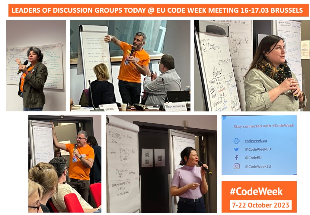 EU Code Week Meeting in Brussels
Discussion Groups 
nice people = > nice event 🙂
#CodeWeek #CodeEU #DigitalSkills #DigitalSingleMarket