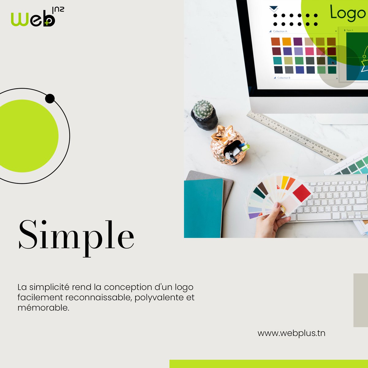 WebplusTn's tweet photo. Ce qui fait un bon #logo:
👉Simple
👉Lisibilité
👉Adaptabilité
👉Intemporel
#webplus 
Pour plus d'informations:
📞 52 141 022
📧 contact@webplus.tn https://t.co/x2kBfyYloX