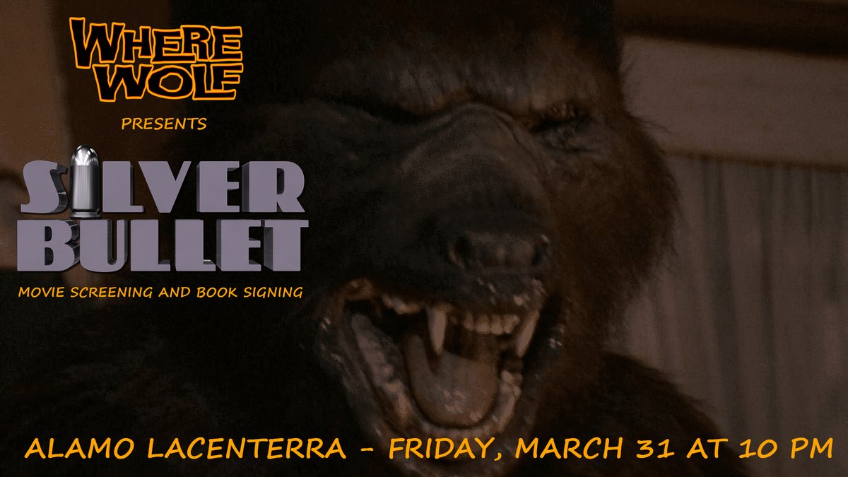 Rob Saucedo (@robsaucedo2500) on Twitter photo In two weeks: Join me at <a href="/houstonalamo/">Alamo Houston</a> for a screening of SILVER BULLET and the first public chance to pick up signed copies of my lycanthropic graphic novel WHERE WOLF.
Only 46 tickets left!
🎟️ : drafthouse.com/houston/event/… In two weeks: Join me at <a href="/houstonalamo/">Alamo Houston</a> for a screening of SILVER BULLET and the first public chance to pick up signed copies of my lycanthropic graphic novel WHERE WOLF.
Only 46 tickets left!
🎟️ : drafthouse.com/houston/event/…