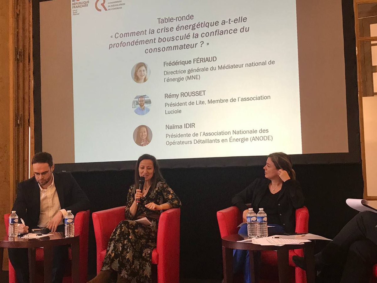 CRE_energie's tweet photo. Un grand merci à @RRousset de @LiteEco, Frédérique Feriaud du @med_energie et @NaimaIdirOff de l'@AnodeAsso pour ces échanges sur la #confiance des consommateurs !
Retrouvez très prochainement le rapport du GT3 sur le site de la CRE. https://t.co/eKb2PbFbJm