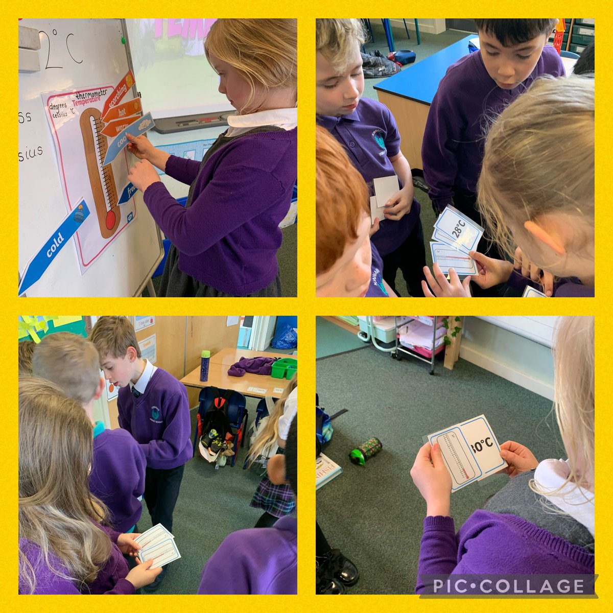 This week <a href="/KPS_MissMiller/">Miss Miller & P5M</a> were learning to read the scale on a thermometer to find the temperature. Their classroom was about 20 degrees celsius. We discussed different ways that temperature is used and enjoyed finding out how hot or cold it was in different places. 😊