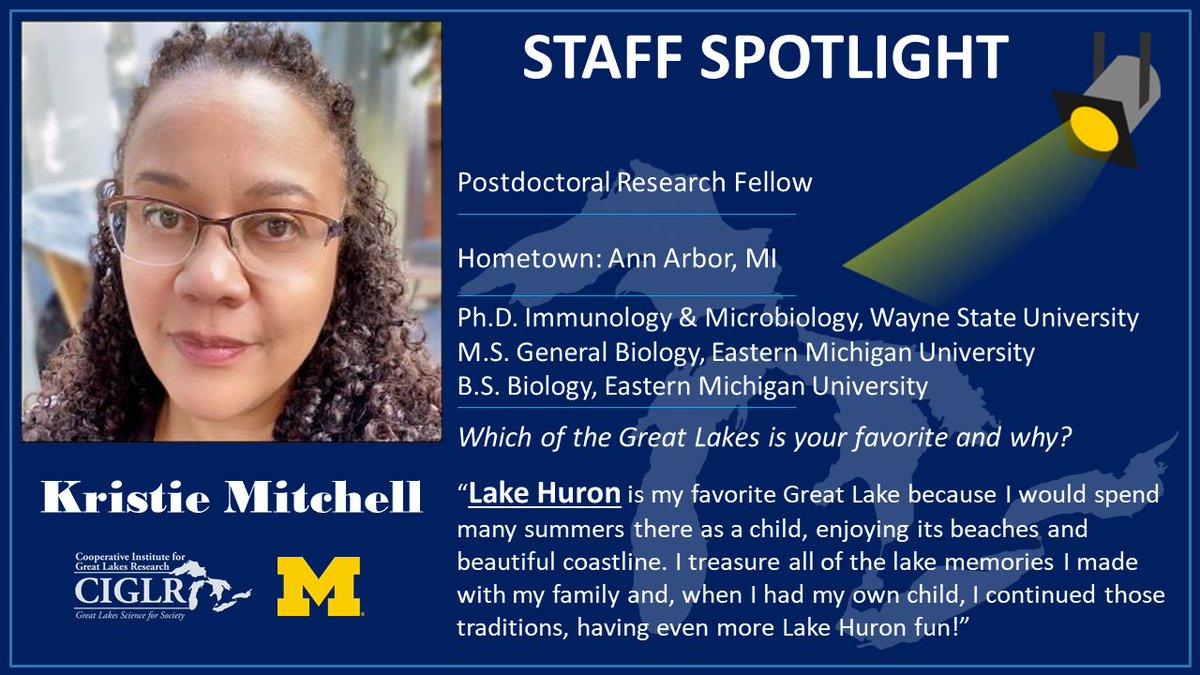 CIGLR_UM's tweet photo. #CIGLRStaffSpotlight: Postdoctoral Research Fellow, Kristie Mitchell, is a microbial ecologist interested in zooplankton predator-prey dynamics. Currently, her work is evaluating gut contents of zooplankton in the #GreatLakes using a metagenomics approach: https://t.co/pbLOx1SmM4 https://t.co/OE6dsCrc2a