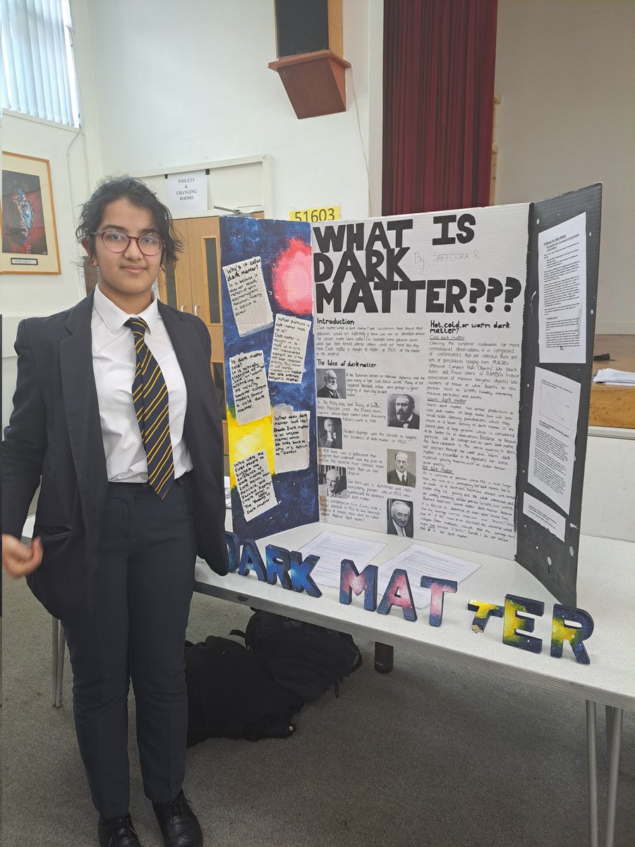 MesSciences's tweet photo. Dark matter? 🌌 #BritishScienceWeek #sciencefair https://t.co/zbOWkveGjO