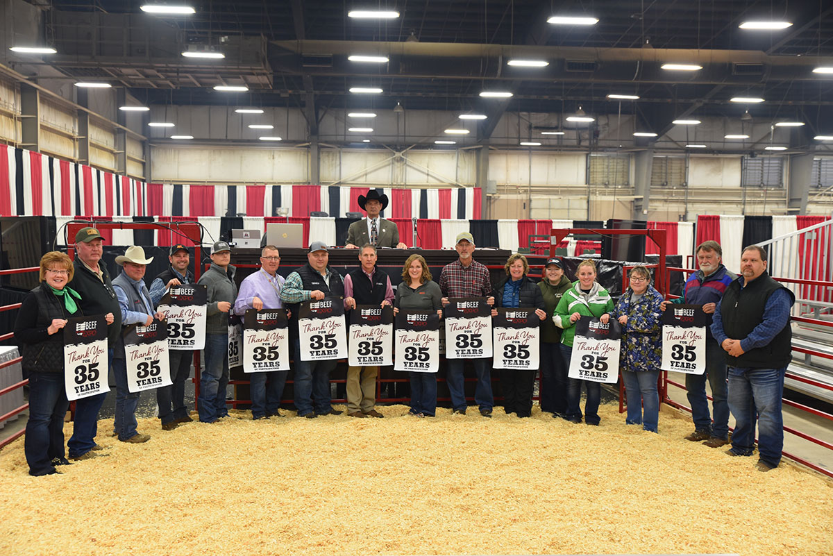 This year marks the 35th Anniversary of the Ohio Beef Expo. Today we recognized participants that have been with us since the beginning. 
#ohiocattlemen #ohiobeefexpo #35years