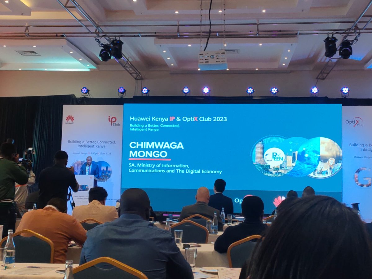 RCchimwaga's tweet photo. Presiding over the launch of Huawei Wifi 7 at Movenpick Conference centre, Westlands today. https://t.co/ISaWyi5JyX