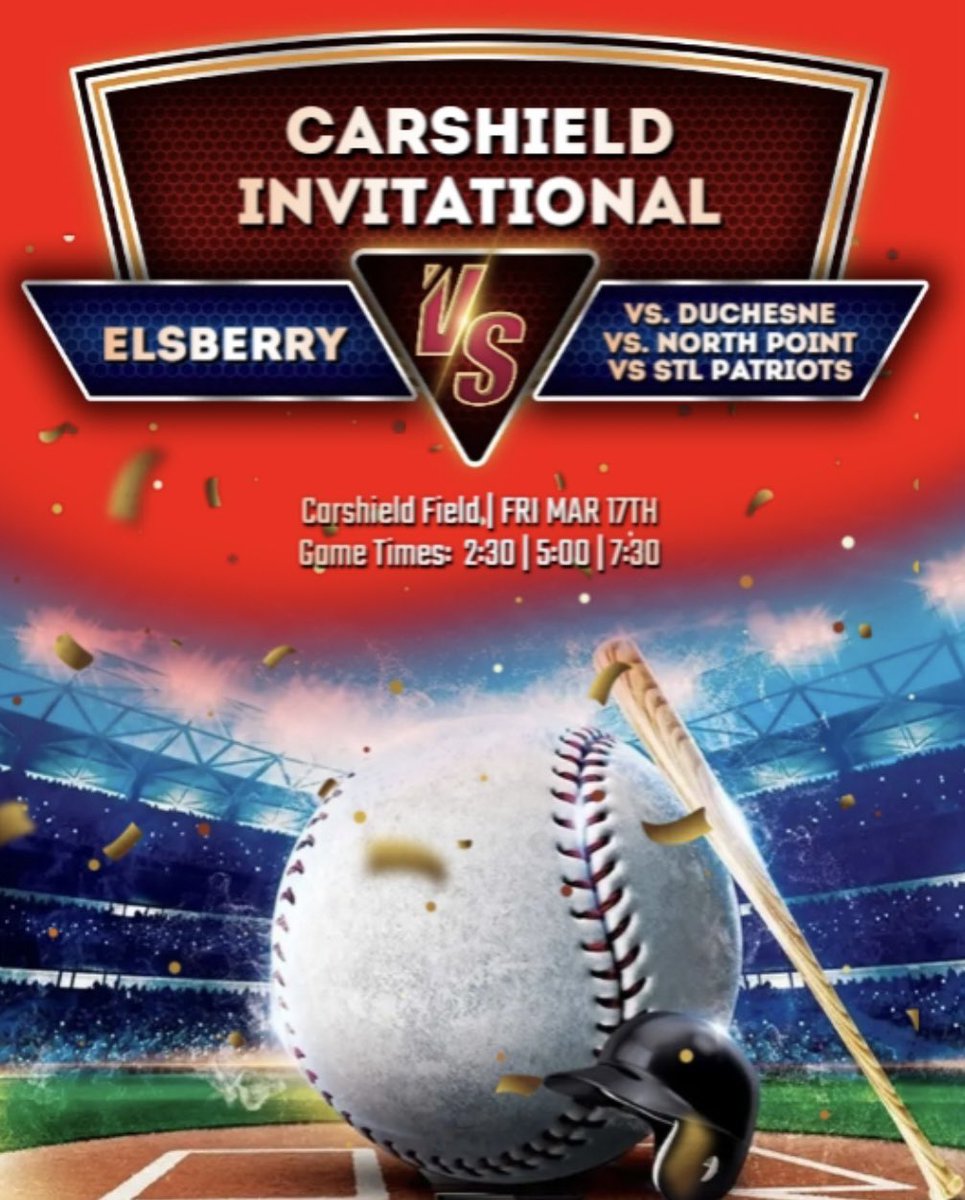 It’s Opening Day at the yard! 

Elsberry opens up the season at Cardhield Field with a day full of baseball! 

Excited to start the journey. Hope to see you there!