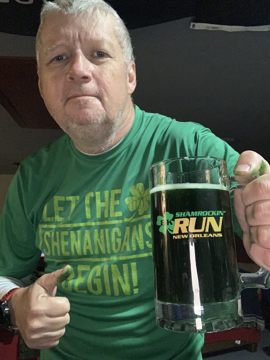 ￼Happy Saint Patrick’s Day and now let get the Shenanigan begin.  Run, Coffee and Green Beer ✅,  ready to play St. Patrick’s Day 🍀!! #MilesforMike #StopSoldierSuicide #healthybodyhealthymind #veteransuicideawareness #run #running #HappyStPatricksDay🍀 #GreenBeer #GoGreen 🍀🍀