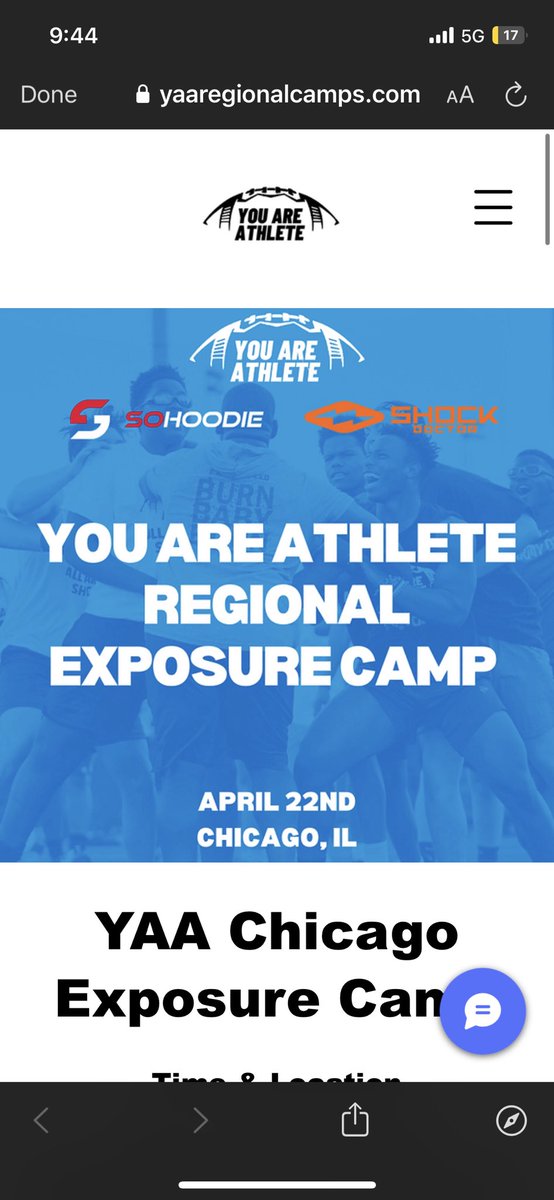 TavaresHarring's tweet photo. Really appreciate the invite out to @youareathlete @ShockDoctor exposure camp! Ready to compete https://t.co/DVnlD6RezB