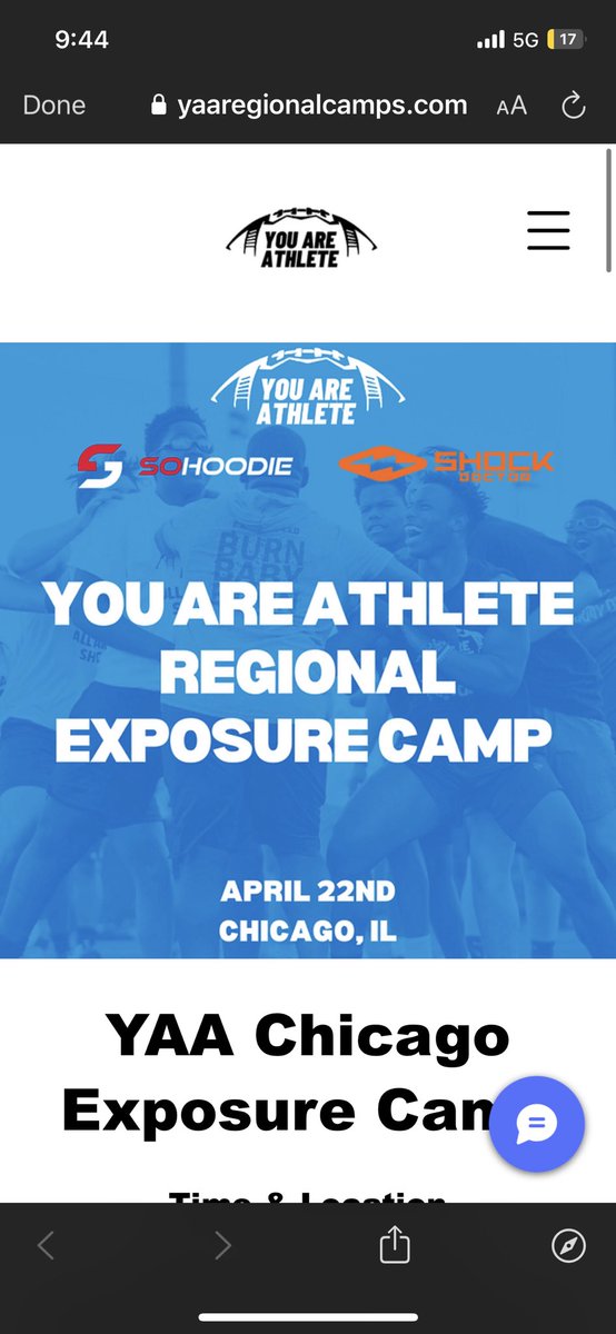 Really appreciate the invite out to @youareathlete @ShockDoctor exposure camp! Ready to compete