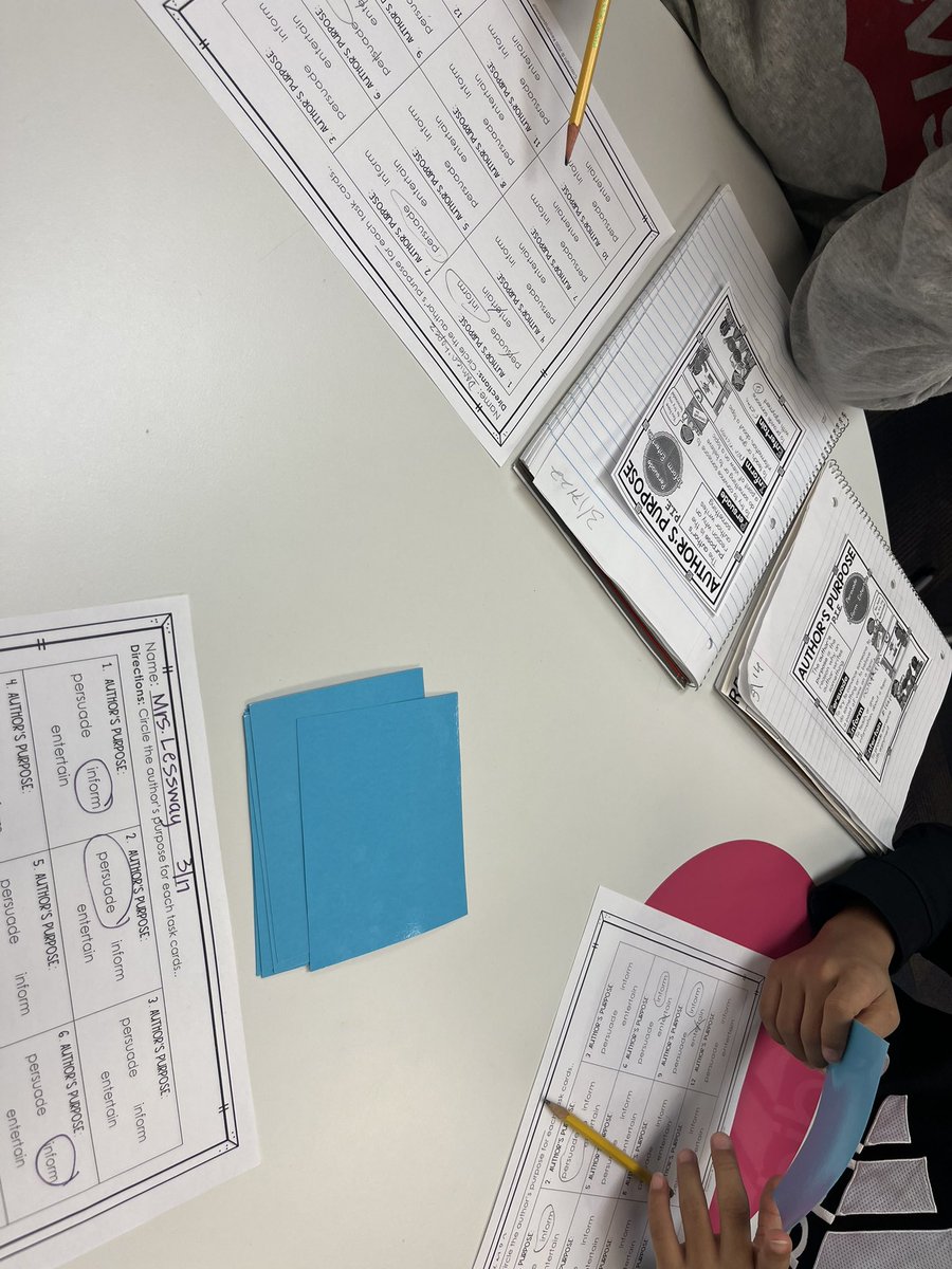 JLessway's tweet photo. Every author has a purpose and P.I.E. can help you- persuade, inform, entertain!?!? Readers had to decide what each author’s purpose was with this matching game 📖 https://t.co/Vtd7wXlikg