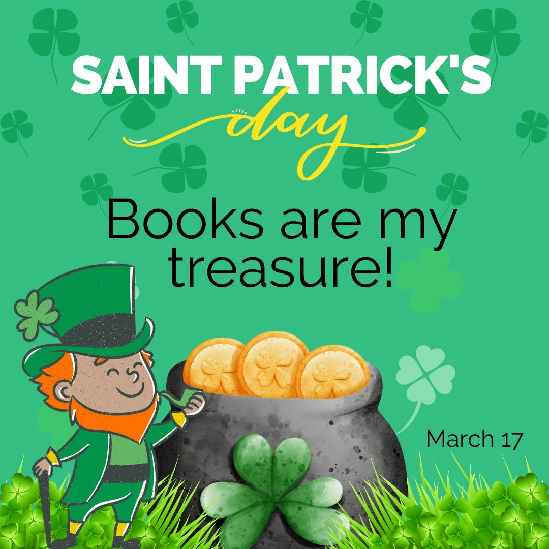 read_usa's tweet photo. 🍀Happy Saint Patrick's Day! 🌈 
We feel so lucky to celebrate doing what we love the most: READING!
Books are the most wonderful treasure and learning is the greatest pot of gold.

#READUSAJax #SupportLiteracy #read #books #READUSA #StPatricksDay #luck https://t.co/s7ff6AWTgw
