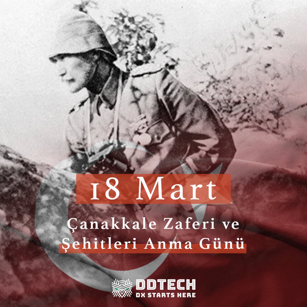 İnanç, azim ve cesaret dolu mücadeleleriyle milletimize tam bağımsızlık bahşeden Gazi Mustafa Kemal Atatürk ve tüm silah arkadaşlarını saygı ve minnetle anıyoruz. 

18 Mart Çanakkale Zaferi’nin 108. yılı kutlu olsun. 
____
#18MartÇanakkaleZaferi