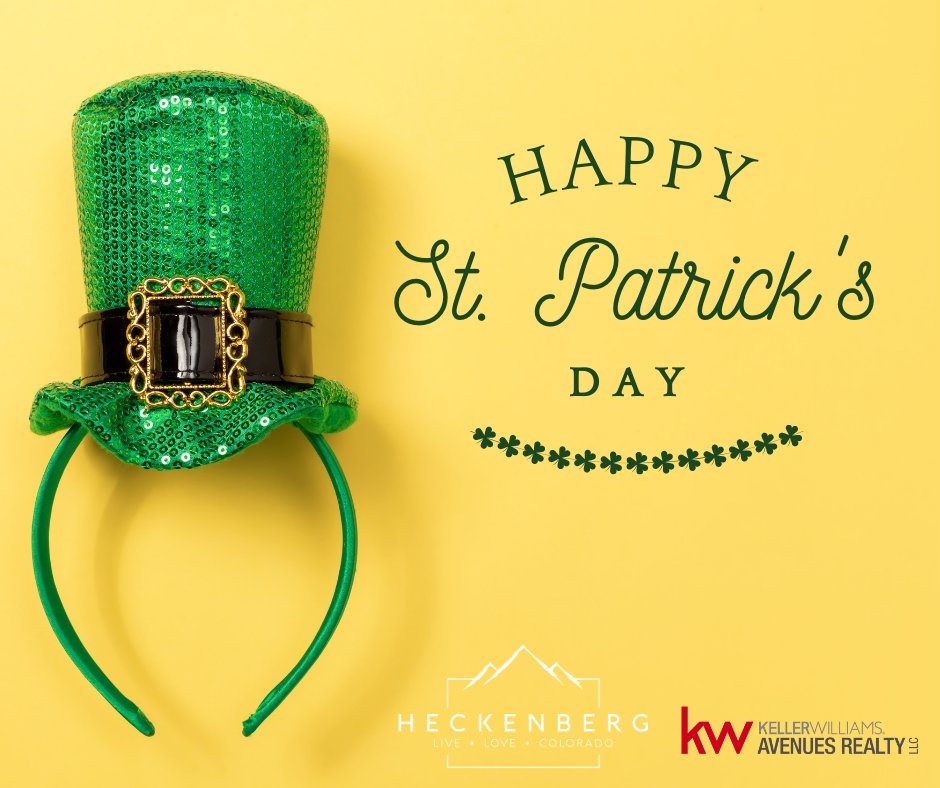 May the luck of the Irish be with you today and every day. 

Happy St. Patrick's Day!

#hgdenver#houseofhecks #stpattysday