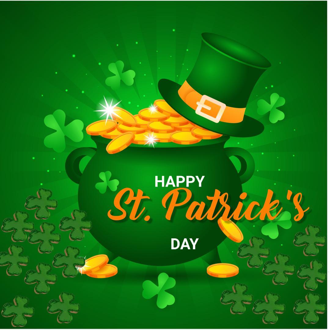 Happy Saint Patrick's Day! Cookies and Irish soda bread are available in-store!