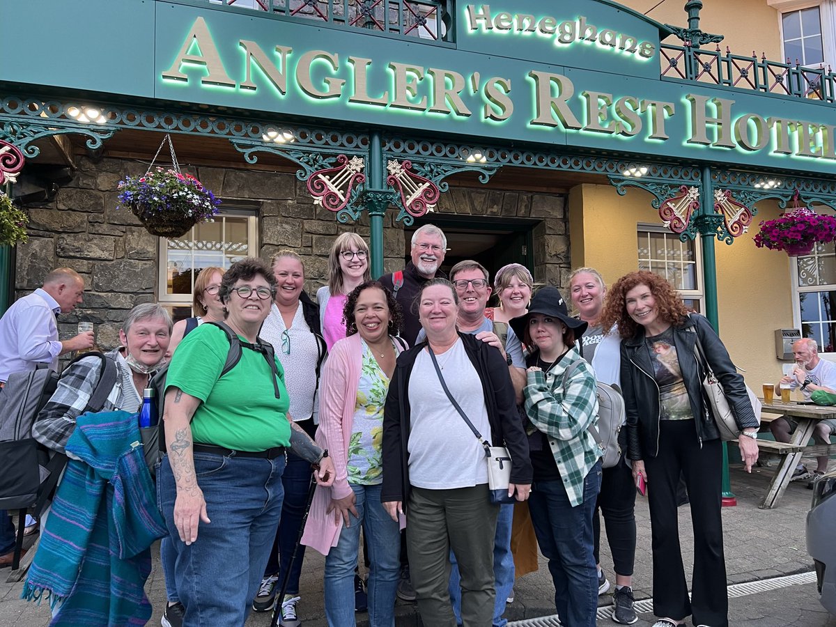 msmarypritchard's tweet photo. /Ireland nostalgia. Best group of humans around. Travel with writers, you’ll have a great time ���✨💚 @IrelandWtrTours https://t.co/n0mNXQ8C1o
