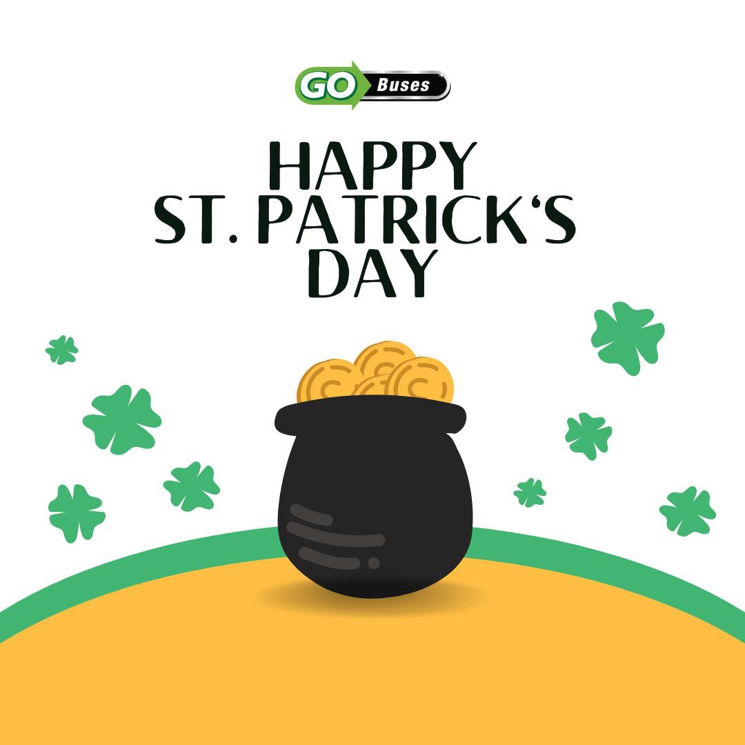 GoBusesTweets's tweet image. ☘️ ☘️ ☘️ 
.
.
#HappyStPatricksDay