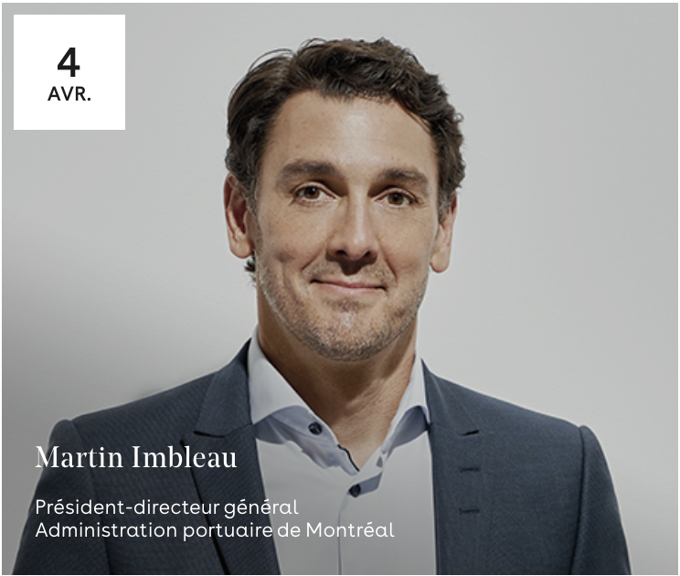 ‼️ 6 priorités et 5 ans pour être un leader

Le mardi 4 avril 2023 à 11 h 30, ne manquez pas la conférence de Martin Imbleau, président-directeur général du #PortMTL  au Midi-conférence de la 
<a href="/chambremontreal/">Chambre de commerce du Montréal métropolitain</a>. 

👉 Inscription : bit.ly/3Zur1Oo