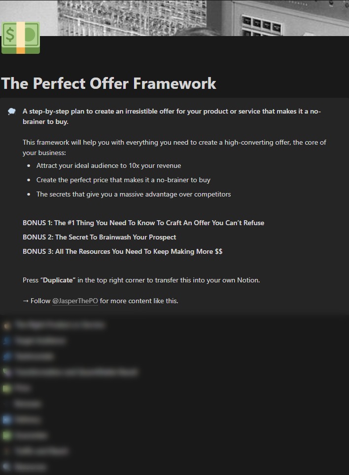 TechSalesArch's tweet photo. I spent 43 hours studying how to create irresistible offers for your product/service.

Not knowing how to create an offer makes you miss out on piles of $$.

Want me to DM it to you for FREE (+ 15 must-use resources)?

• Like
• Comment "Offer"

(must be following so I can DM) https://t.co/3LggtlT6I4