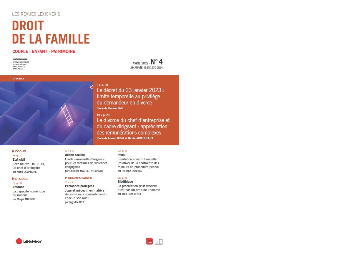 Dr_famille's tweet photo. La revue @Dr_famille n° 4 - Avril 2023 - est en ligne sur #Lexis360Intelligence et sur #LexisKiosque. Découvrez le sommaire détaillé de ce numéro riche en actualités et en outils pratiques ! @LexisNexisFr https://t.co/eDHdJPfEts