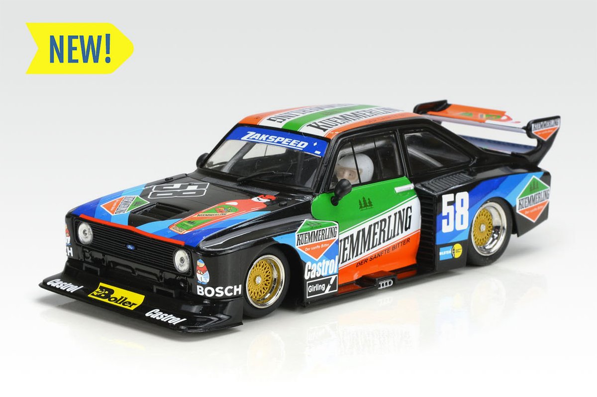 PendleSlot's tweet photo. New Racer Sideways Ford Escort MKII RS Turbo Zakspeed No.58 Kuemmerling Ref : SW77 #slotcar now available 👉 https://t.co/uDOeljcHcV https://t.co/qI8C9JoA16