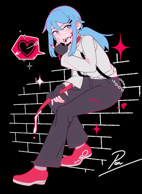 Drawing original characters is fun!But coming up with designs is the hard part...#mizu絵 